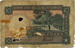 10 Francs BELGIAN CONGO  1944 P.14D G