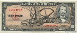 10 Pesos CUBA  1958 P.088b