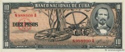 10 Pesos CUBA  1958 P.088c