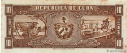 10 Pesos CUBA  1958 P.088c BB