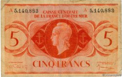 5 Francs AFRIQUE ÉQUATORIALE FRANÇAISE  1943 P.15d BC