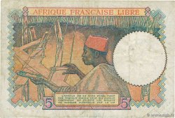 5 Francs FRENCH EQUATORIAL AFRICA Brazzaville 1941 P.06a F