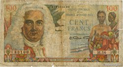 100 Francs La Bourdonnais CCFOM AFRIQUE ÉQUATORIALE FRANÇAISE  1947 A.133a