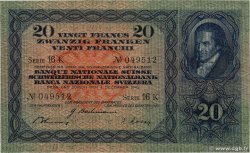 20 Francs SUISSE  1942 P.39l