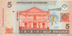 5 Dollars SURINAM  2004 P.157a FDC