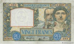 20 Francs TRAVAIL ET SCIENCE FRANCIA  1941 F.12.15 BC