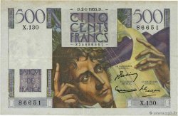 500 Francs CHATEAUBRIAND FRANCIA  1953 F.34.11 q.SPL