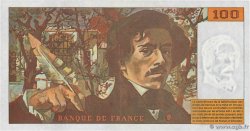 100 Francs DELACROIX 442-1 & 442-2 FRANKREICH  1994 F.69TER.01b fVZ