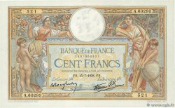 100 Francs LUC OLIVIER MERSON type modifié FRANCE  1938 F.25.26