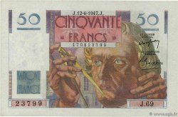 50 Francs LE VERRIER FRANCIA  1947 F.20.08 SC+