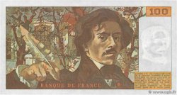 100 Francs DELACROIX modifié FRANCE  1986 F.69.10 UNC-