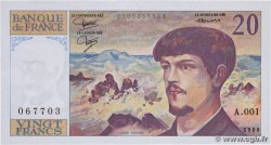 20 Francs DEBUSSY FRANCIA  1980 F.66.01A1