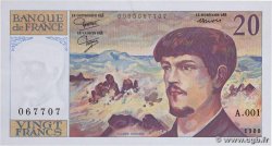 20 Francs DEBUSSY FRANCIA  1980 F.66.01A1