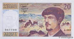 20 Francs DEBUSSY FRANCE  1980 F.66.01A1