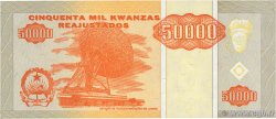 50000 Kwanzas Reajustados ANGOLA  1995 P.138 UNC-