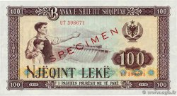 100 Leke Spécimen ALBANIE  1976 P.46s2