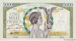 5000 Francs VICTOIRE Impression à plat FRANCIA  1943 F.46.46 q.SPL