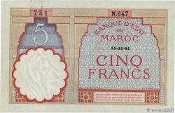 5 Francs MAROC  1941 P.23Ab SUP