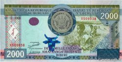 2000 Francs BURUNDI  2008 P.47 SC+