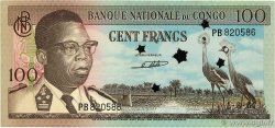 100 Francs Annulé RÉPUBLIQUE DÉMOCRATIQUE DU CONGO  1964 P.006s pr.NEUF