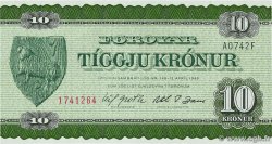 10 Kronur FÄRÖER-INSELN  1974 P.18a