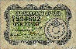 1 Penny FIJI  1942 P.047a F-