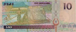 10 Dollars FIJI  2002 P.106a AU+