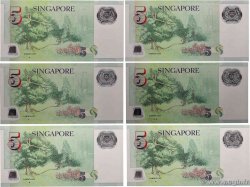 5 Dollars Lot SINGAPORE  2007 P.47 FDC