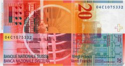 20 Francs SUISSE  2004 P.69c FDC