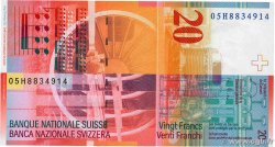 20 Francs SWITZERLAND  2005 P.69d UNC