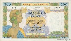 500 Francs LA PAIX FRANKREICH  1941 F.32.14 fST