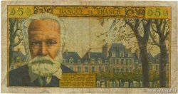 5 Nouveaux Francs VICTOR HUGO FRANCE  1965 F.56.17 VG