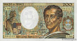 200 Francs MONTESQUIEU FRANCIA  1986 F.70.06 MBC