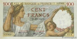 100 Francs SULLY FRANKREICH  1942 F.26.65 SS