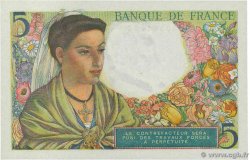 5 Francs BERGER FRANKREICH  1943 F.05.03 fST+