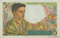 5 Francs BERGER FRANKREICH  1943 F.05.03 SS