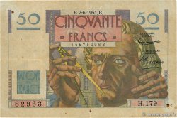 50 Francs LE VERRIER FRANKREICH  1951 F.20.18