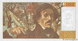 100 Francs DELACROIX imprimé en continu FRANCIA  1991 F.69bis.03a3 FDC