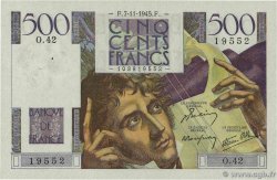 500 Francs CHATEAUBRIAND FRANKREICH  1945 F.34.03