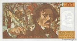 100 Francs DELACROIX modifié FRANCE  1982 F.69.06 UNC-