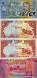 2 et 5 Tala Lot SAMOA  1990 P.31e, P.33a/b et P.38a