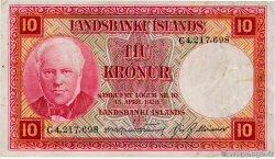 10 Kronur ISLAND  1948 P.33b SS