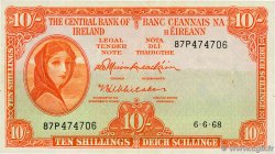 10 Shillings IRELAND REPUBLIC  1968 P.063a