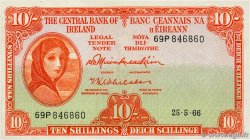 10 Shillings IRELAND REPUBLIC  1966 P.063a VF+