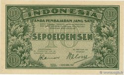 10 Sen INDONESIA  1947 P.031