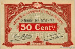 50 Centimes FRANCE regionalism and various Orléans 1916 JP.095.08