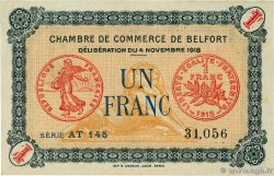 1 Franc FRANCE régionalisme et divers Belfort 1918 JP.023.45 SPL