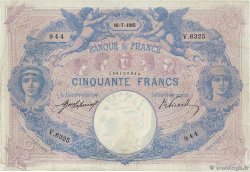 50 Francs BLEU ET ROSE FRANCIA  1915 F.14.28 MB