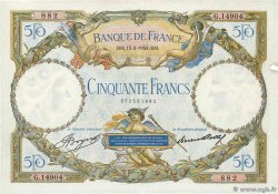 50 Francs LUC OLIVIER MERSON type modifié FRANCE  1934 F.16.05 TB