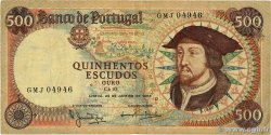 500 Escudos PORTUGAL  1966 P.170a TB